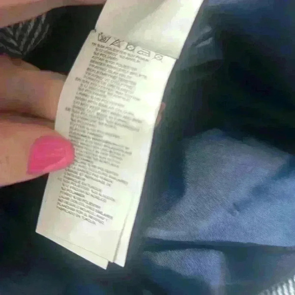 NWT Trendyol Blue Herringbone Tweed Blazer Sz 8 Item#20 - Picture 12 of 14